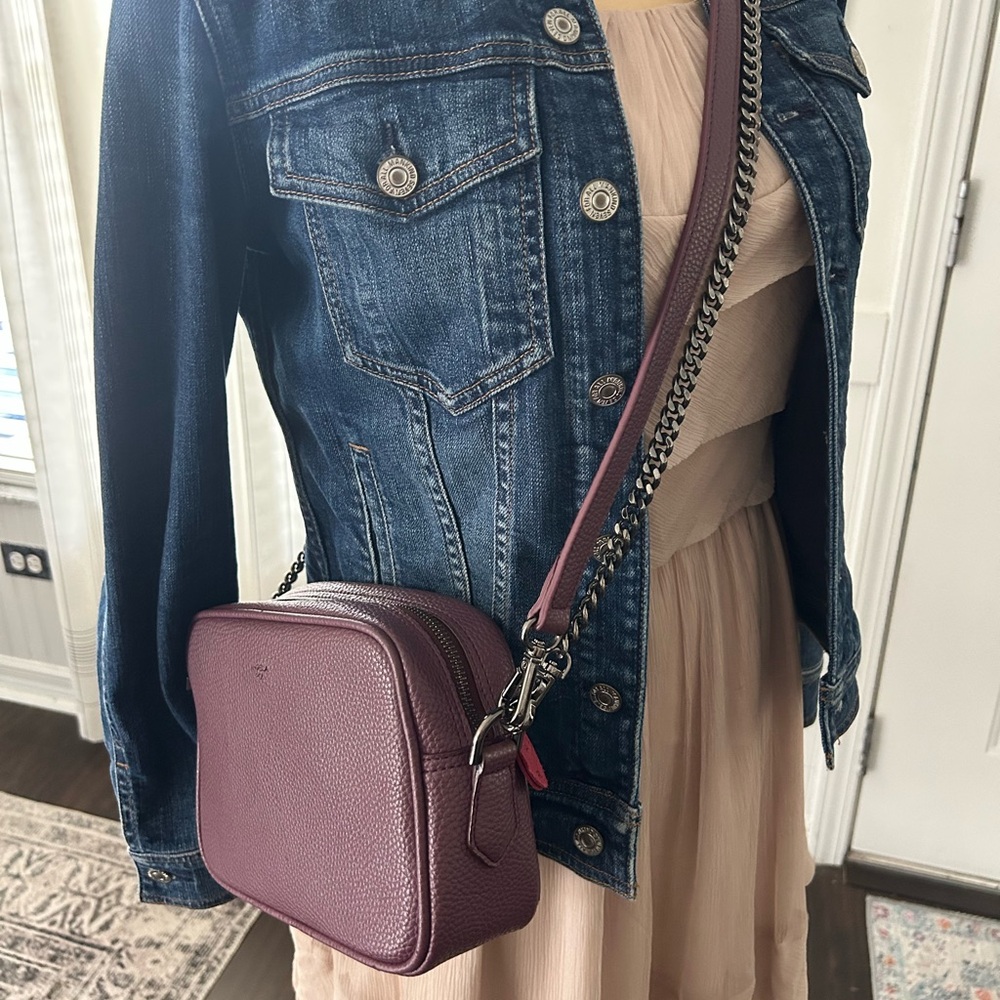 Angela Roi Grace Micro Crossbody Bag Purple | Vegan Leather | Dust Bag Included